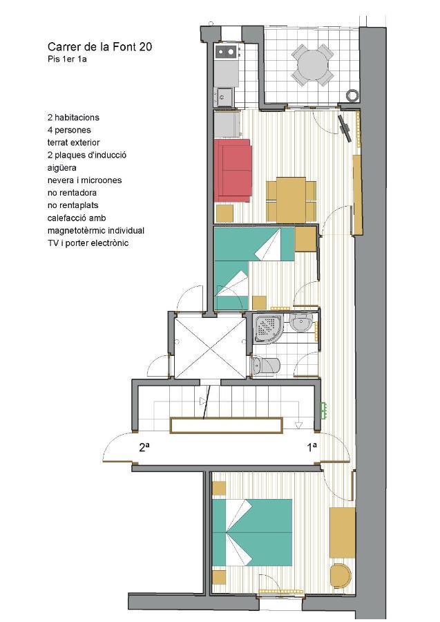 Cal Tofones, 1Er 1A. Apartament Turistic A Borreda, 08619-Barcelona Kültér fotó